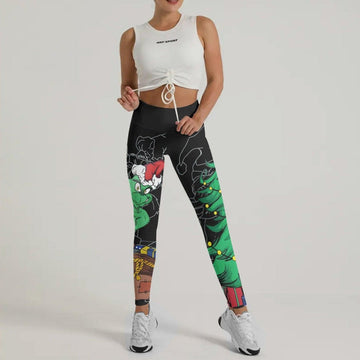 Grinch Christmas Leggings - BattleFitGear