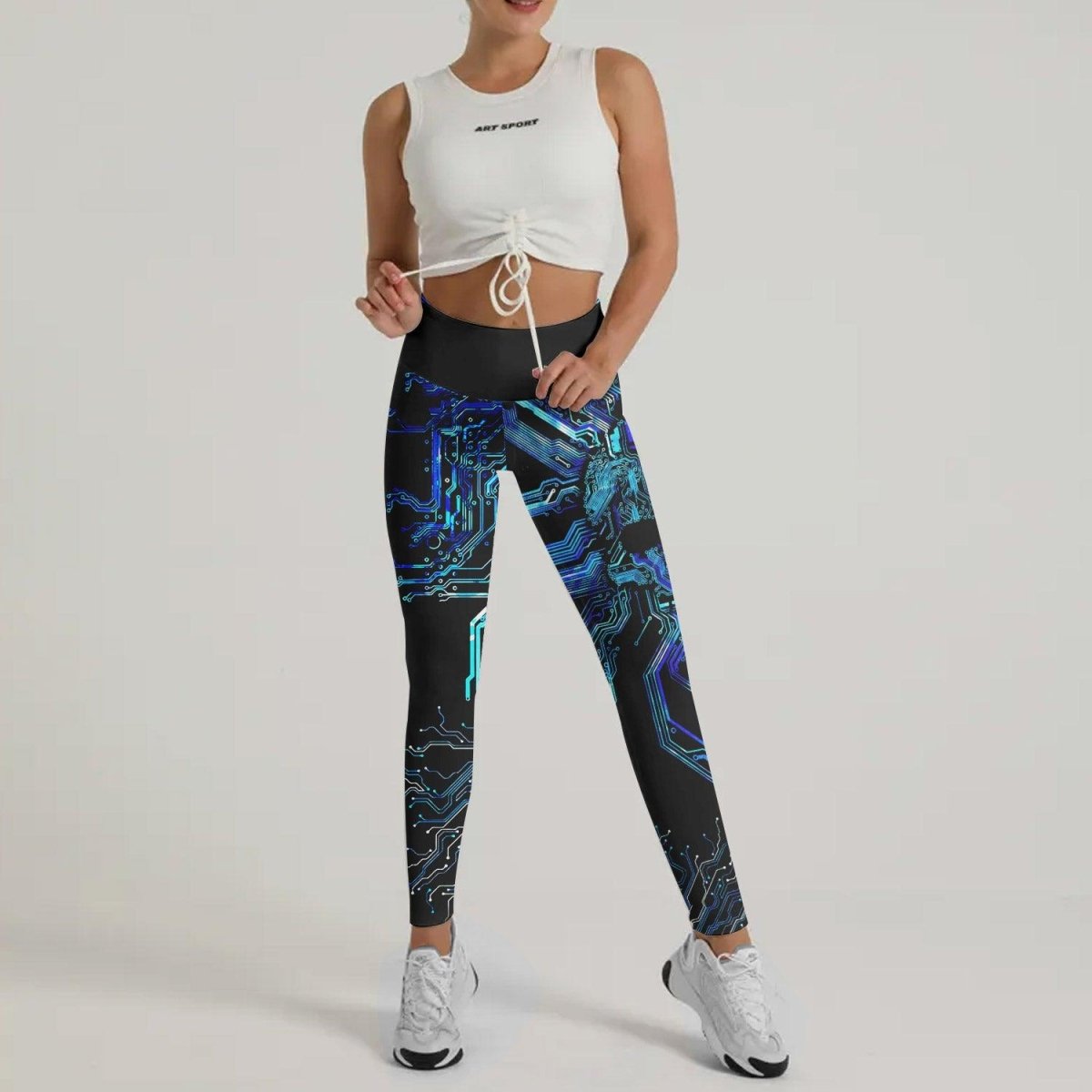 Glowing Circuit Leggings - BattleFitGear