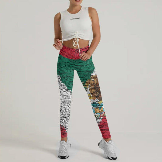 Mexico Flag Leggings - BattleFitGear