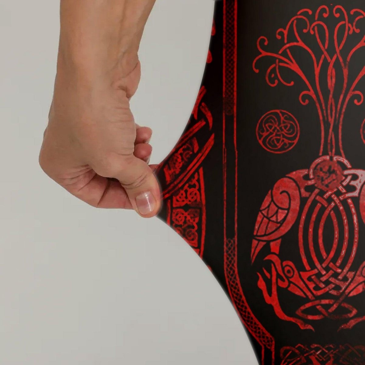 Viking Suncatcher Red Leggings - BattleFitGear