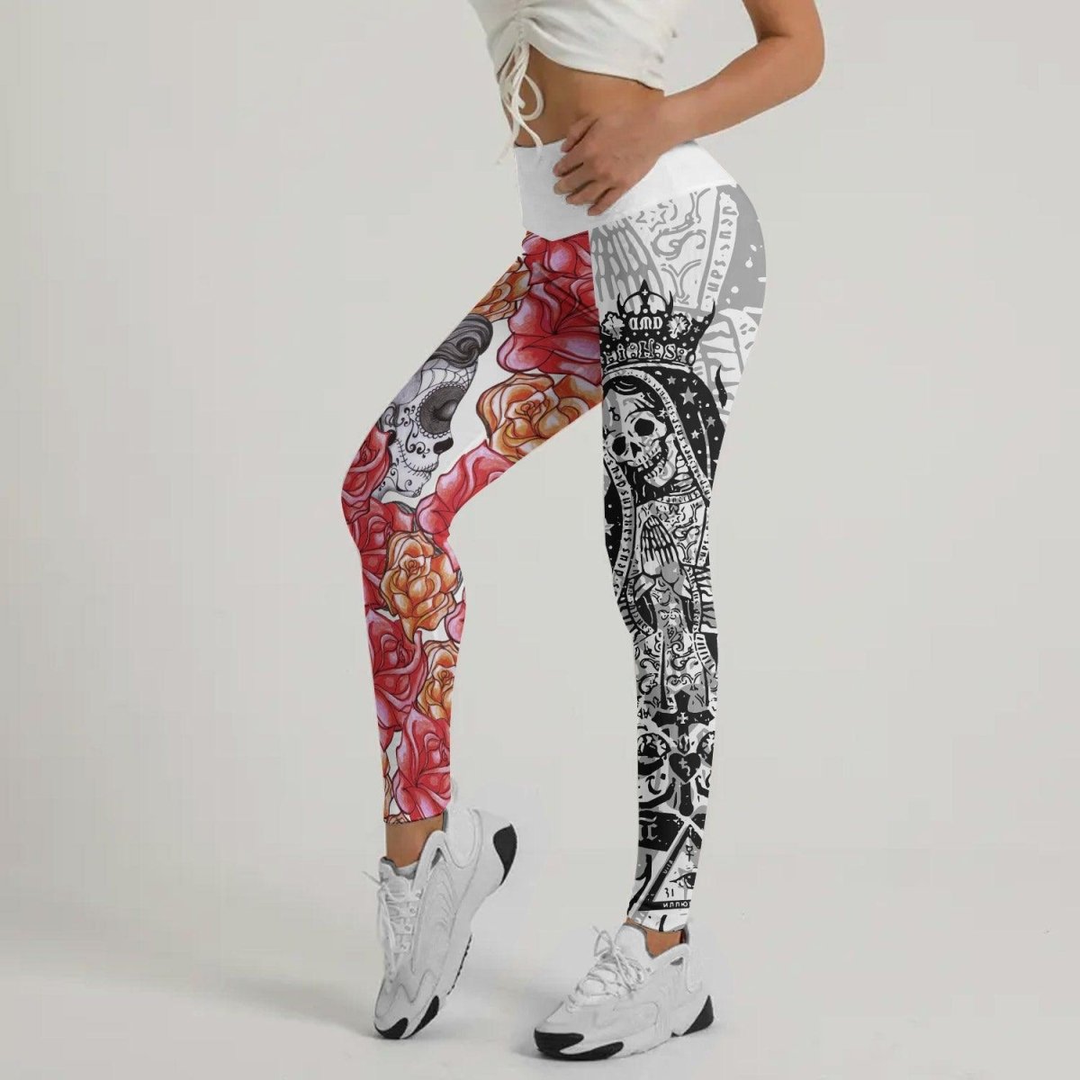 La Santa Muerte Leggings - BattleFitGear