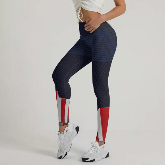 Captain American Leggings - BattleFitGear