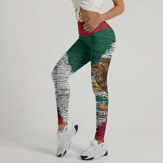 Mexico Flag Leggings - BattleFitGear