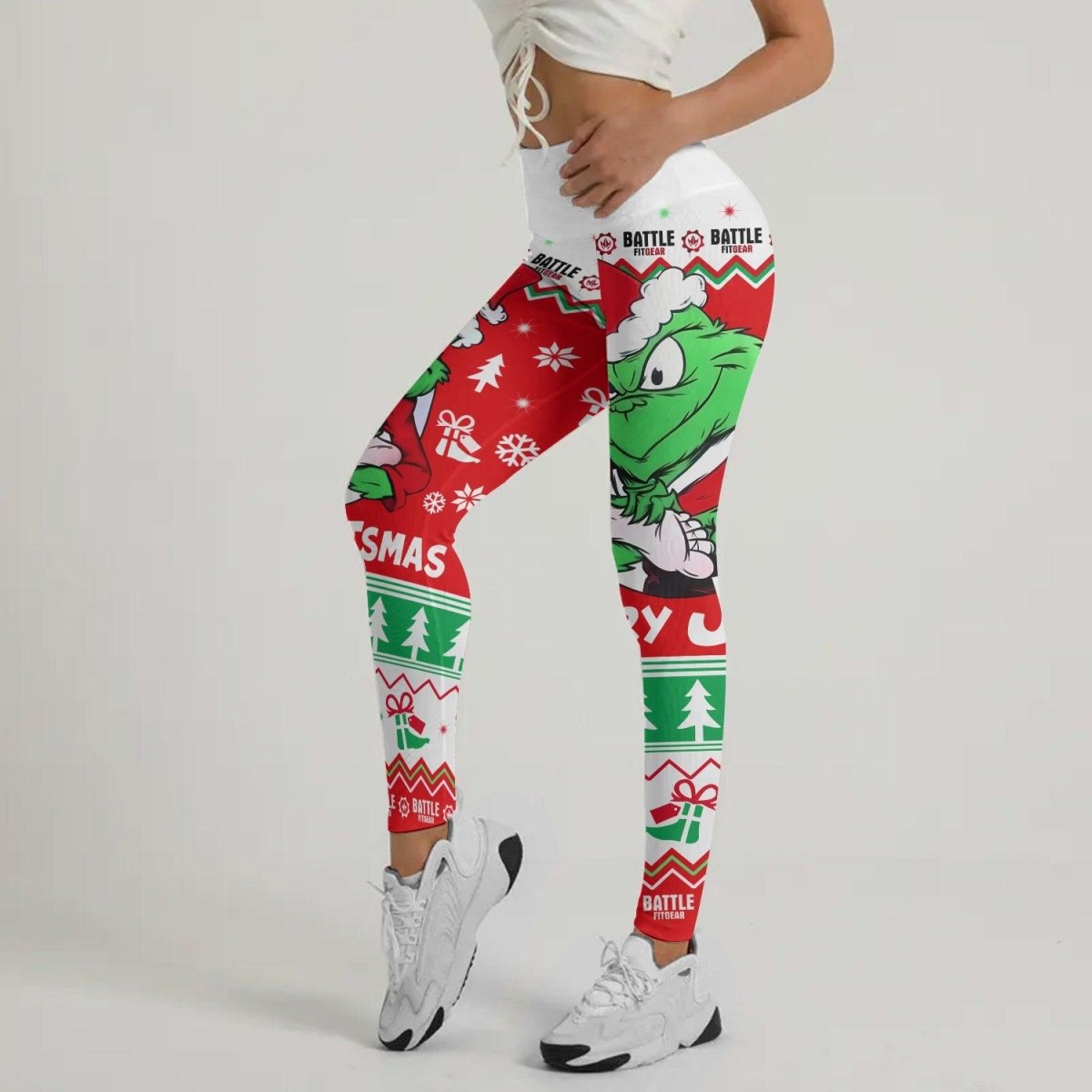 Funny Santa Grinch Leggings - BattleFitGear