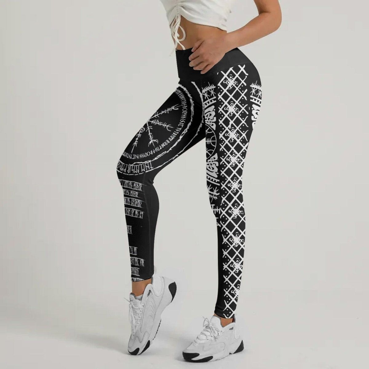 Vikings Shield Runes Leggings - BattleFitGear