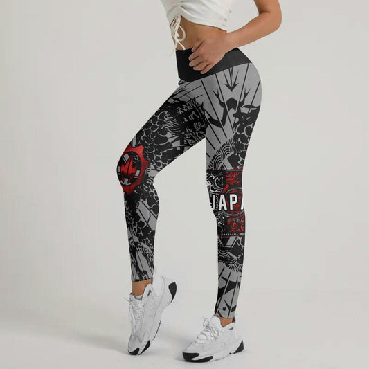 Samurai VS Dragon Leggings - BattleFitGear