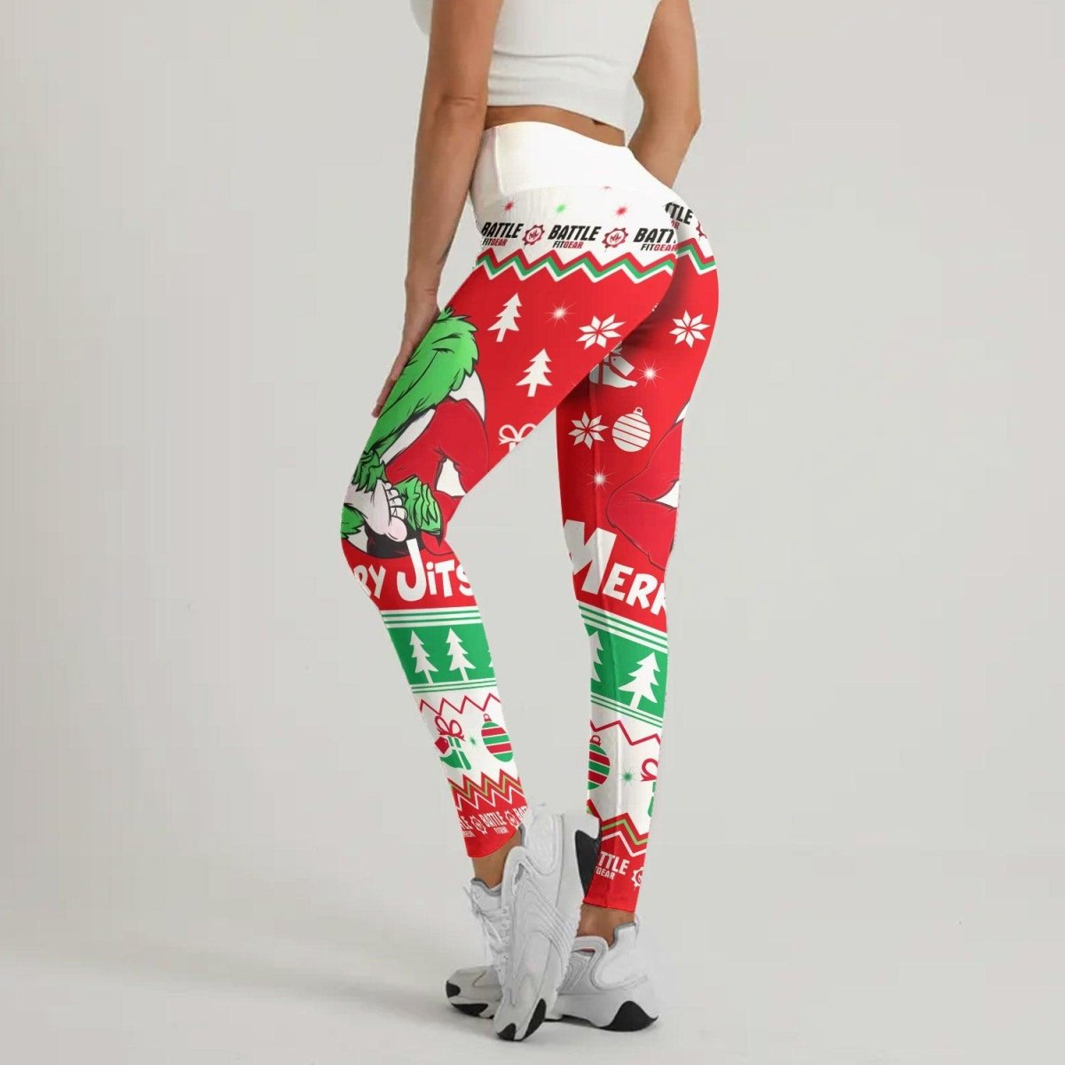 Funny Santa Grinch Leggings - BattleFitGear