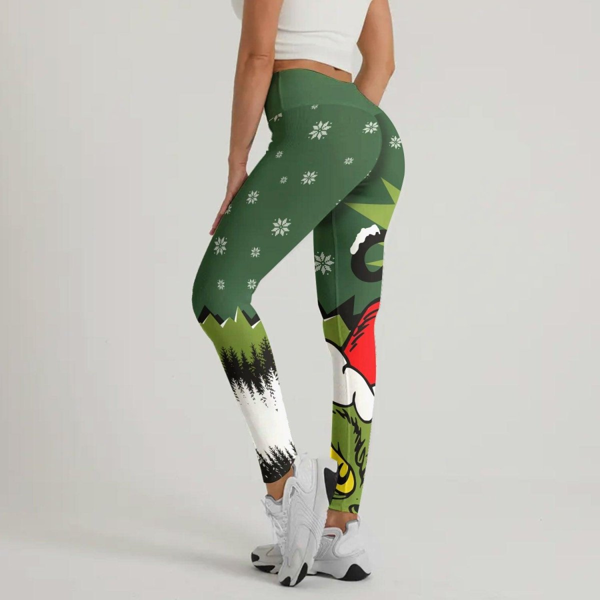 Grinch Santa Clause Leggings - BattleFitGear