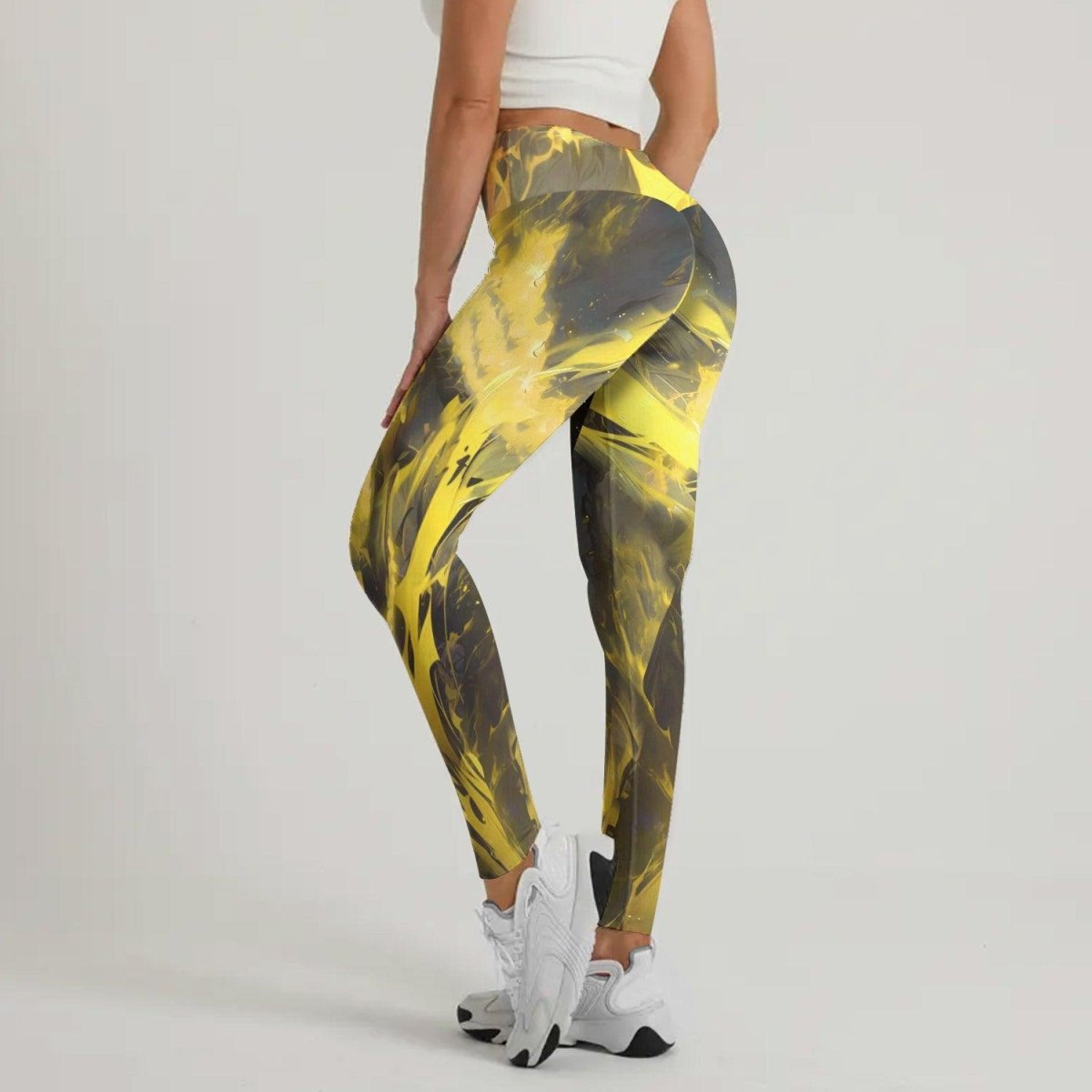 Golden Panda Skull Leggings - BattleFitGear