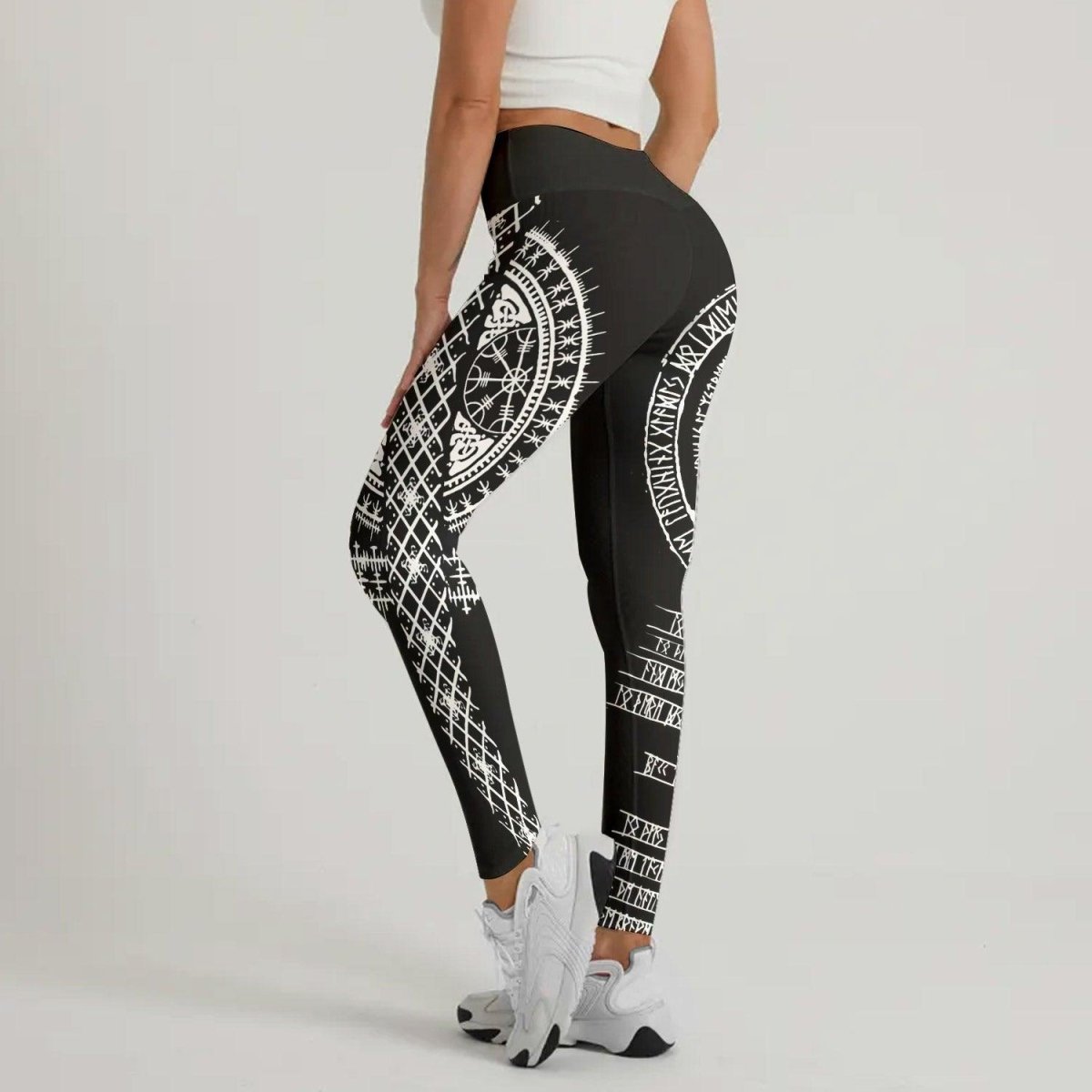 Vikings Shield Runes Leggings - BattleFitGear