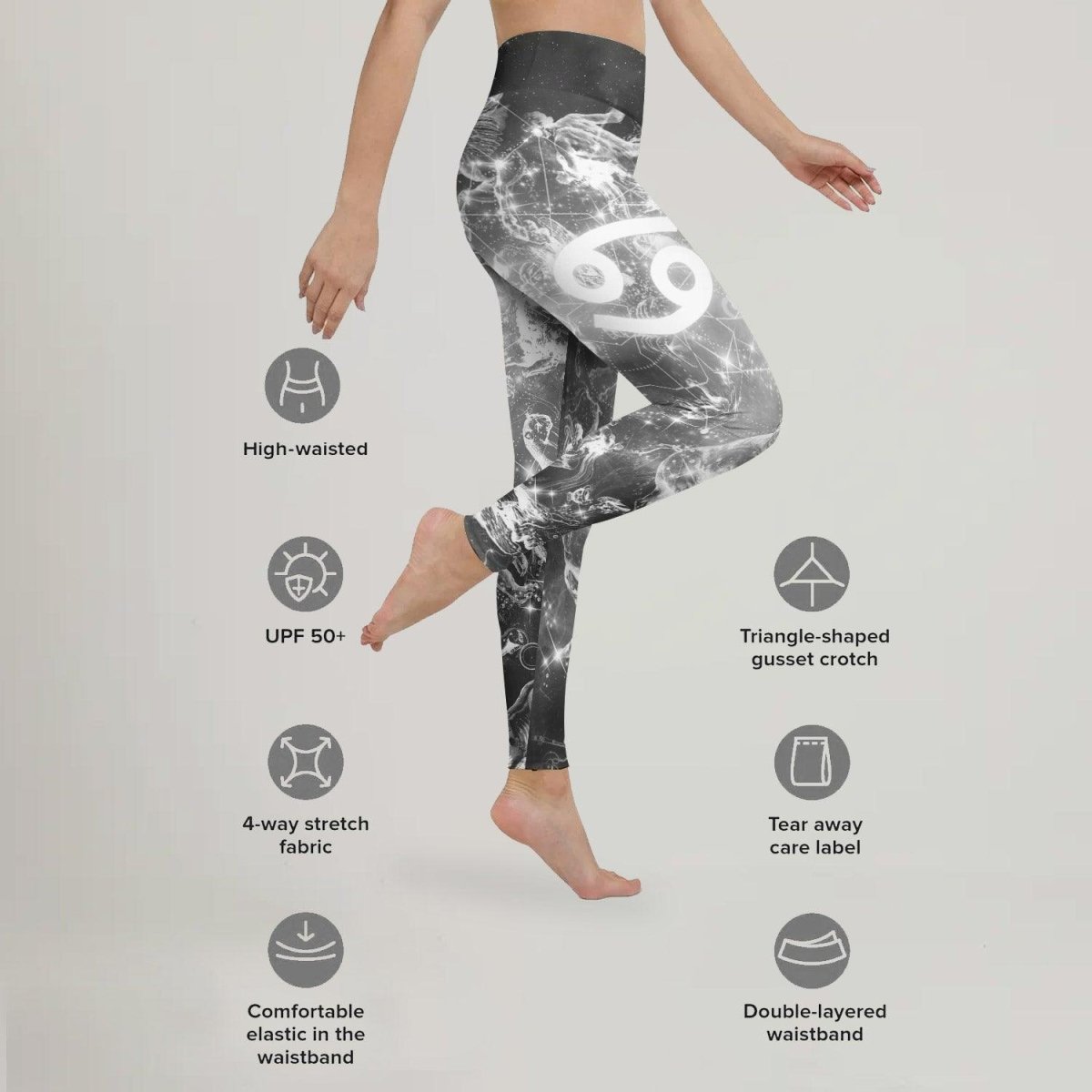 Zodiac Cancer Leggings - BattleFitGear