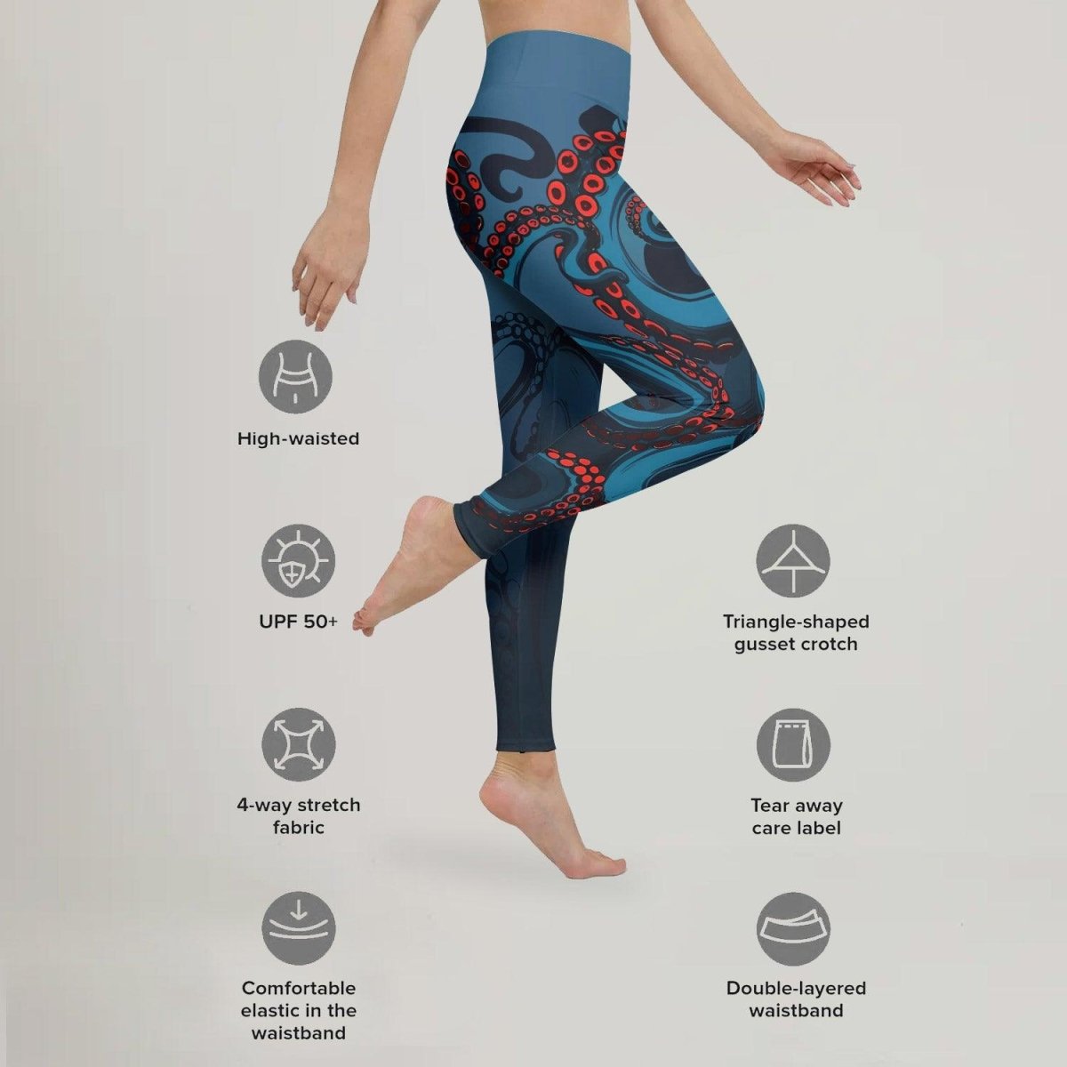 Dark Sea Octopus Leggings - BattleFitGear