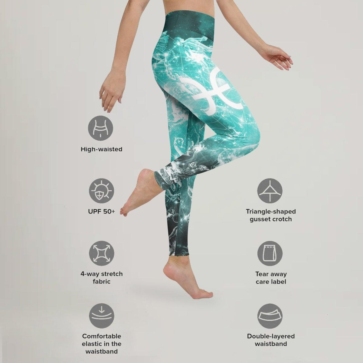 Zodiac Pisces Leggings - BattleFitGear