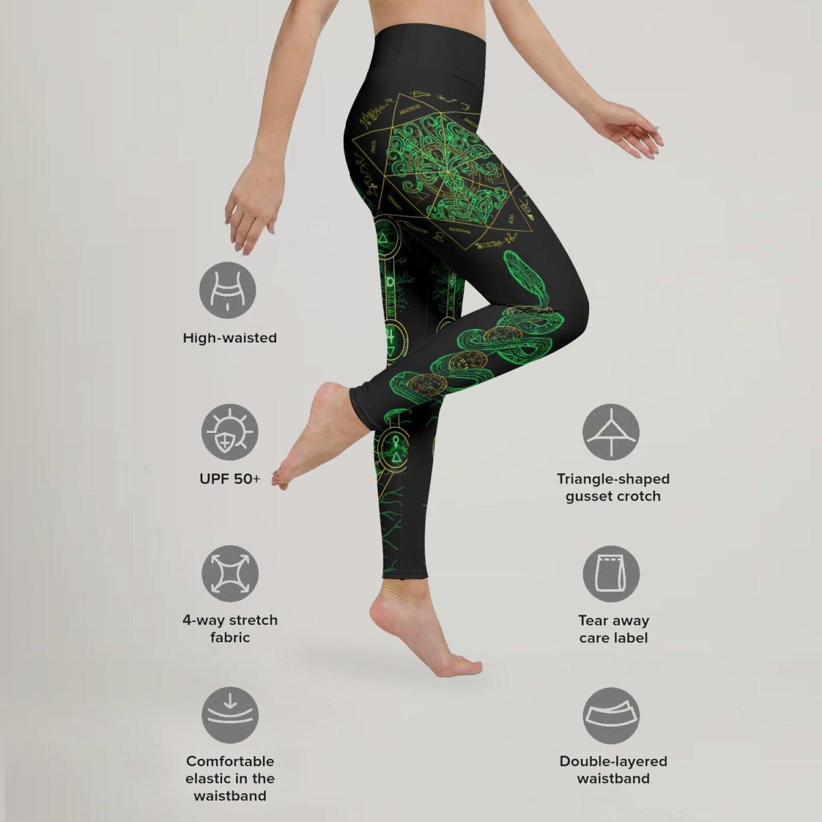 Viking World Tree Leggings - BattleFitGear