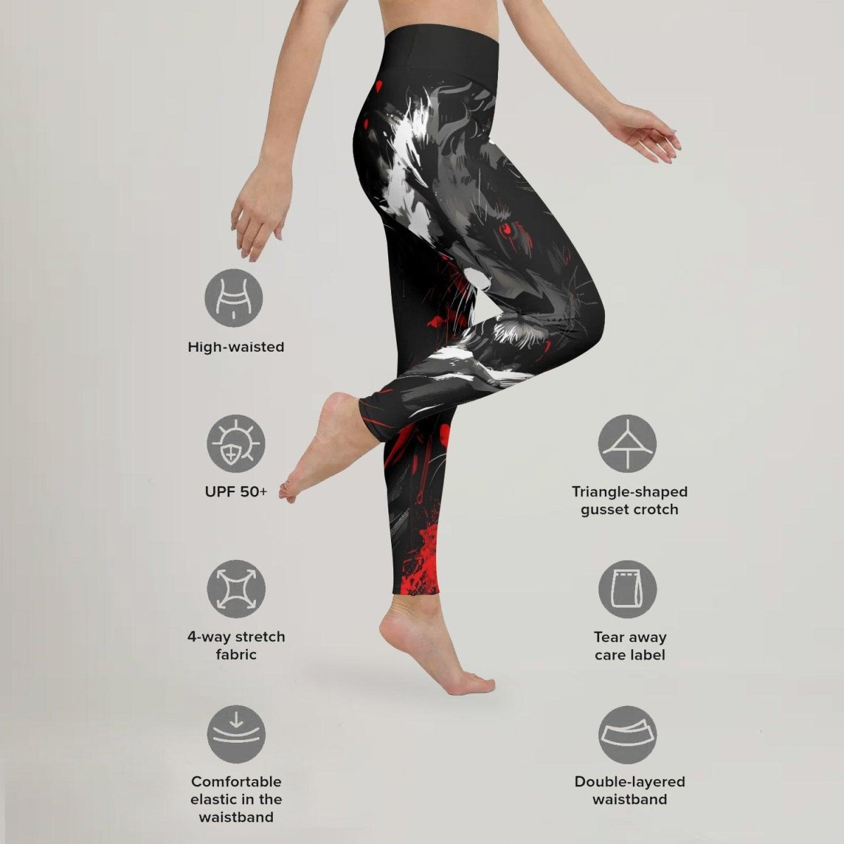 Dangerous Lion Leggings - BattleFitGear