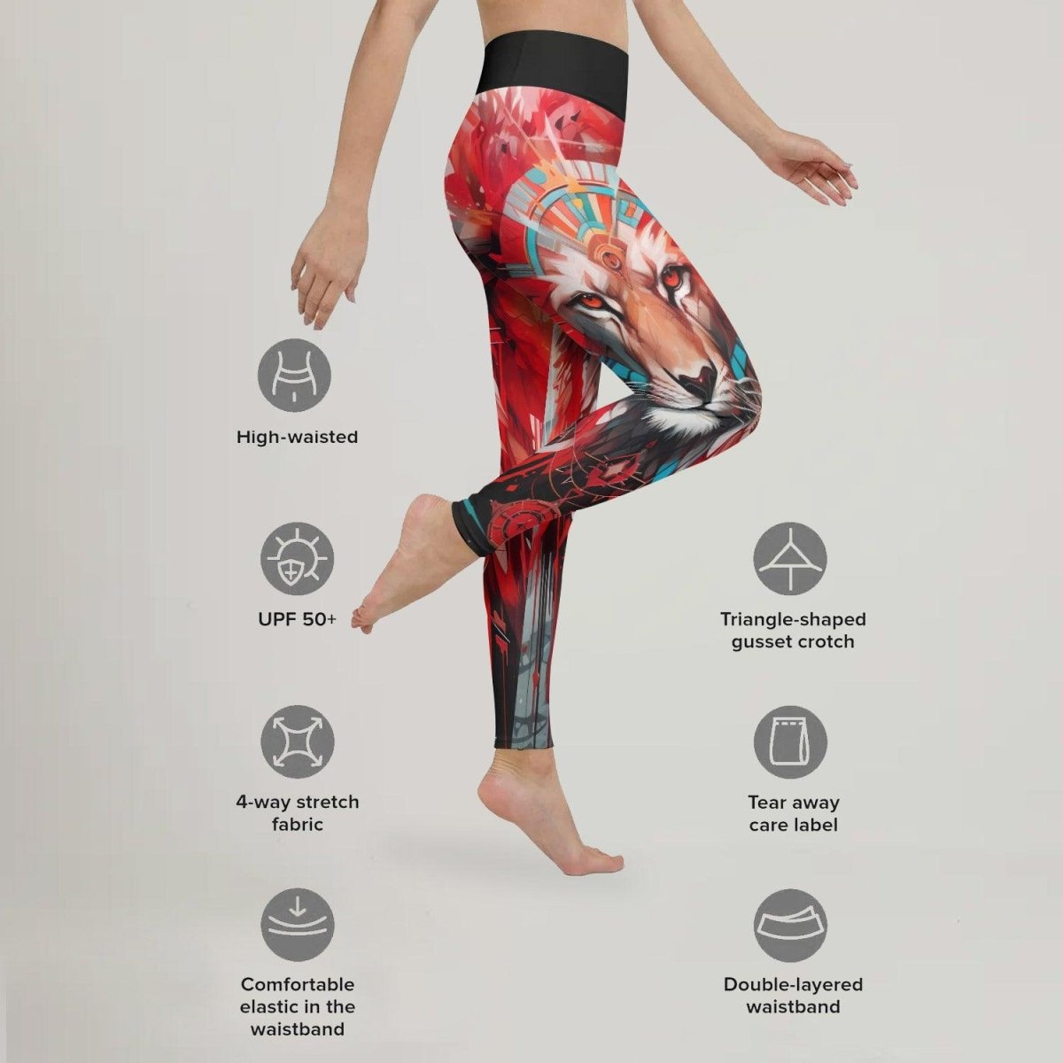 Lion Native Leggings - BattleFitGear