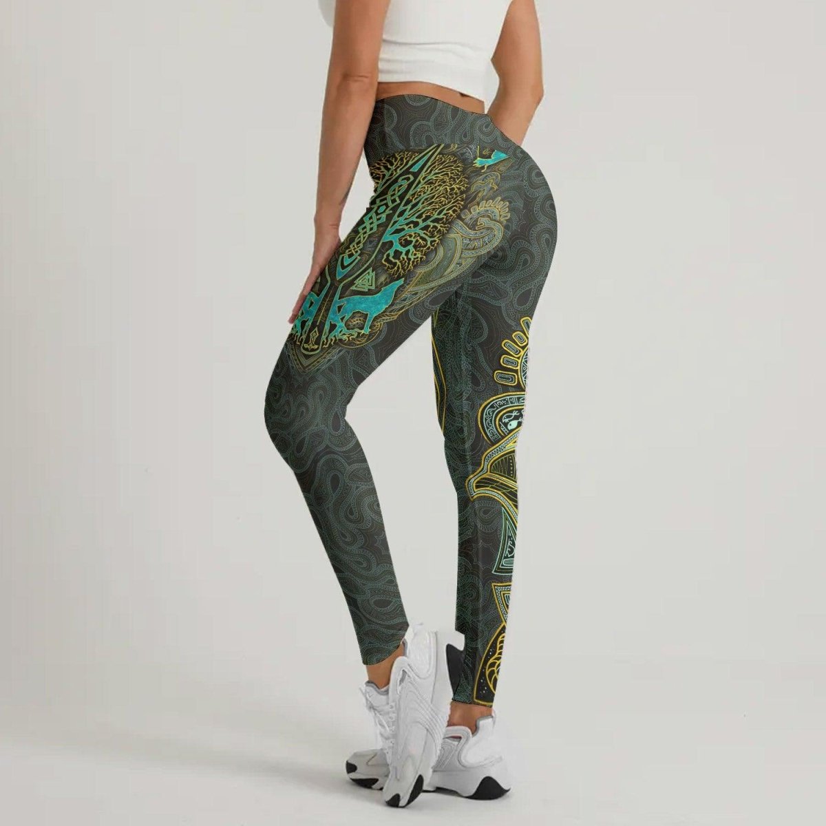 Viking Wildlife Natural Leggings - BattleFitGear