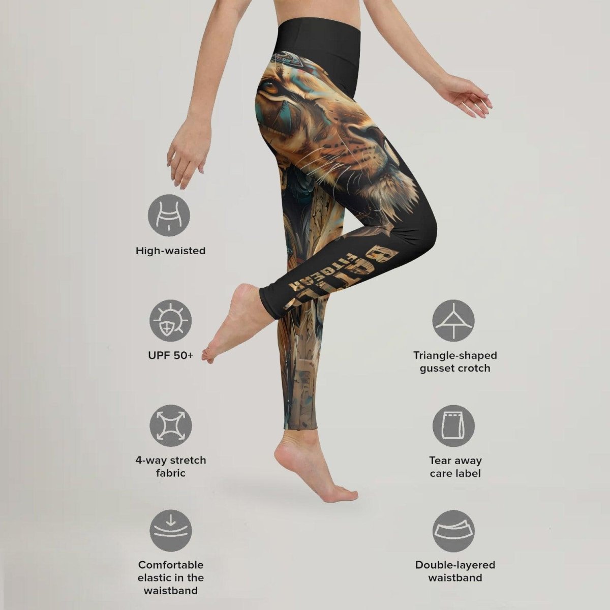 Acient Lion Leggings - BattleFitGear