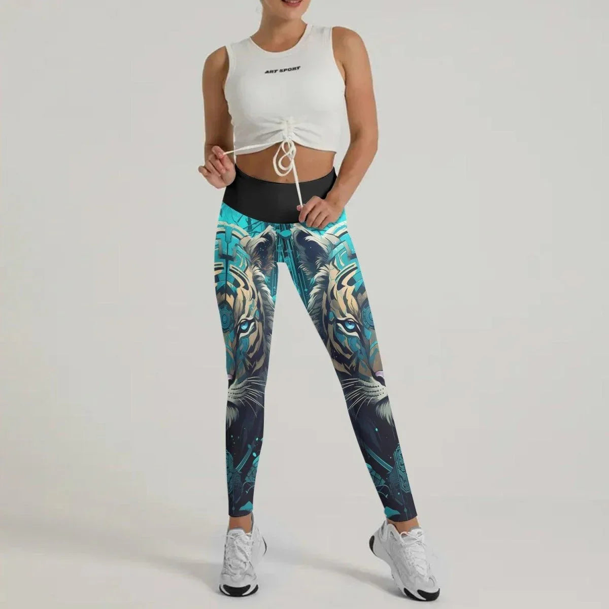 Legging Tiger Grey-Black-Blue