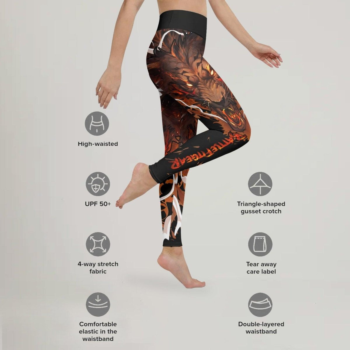 Thunder Lion Leggings - BattleFitGear