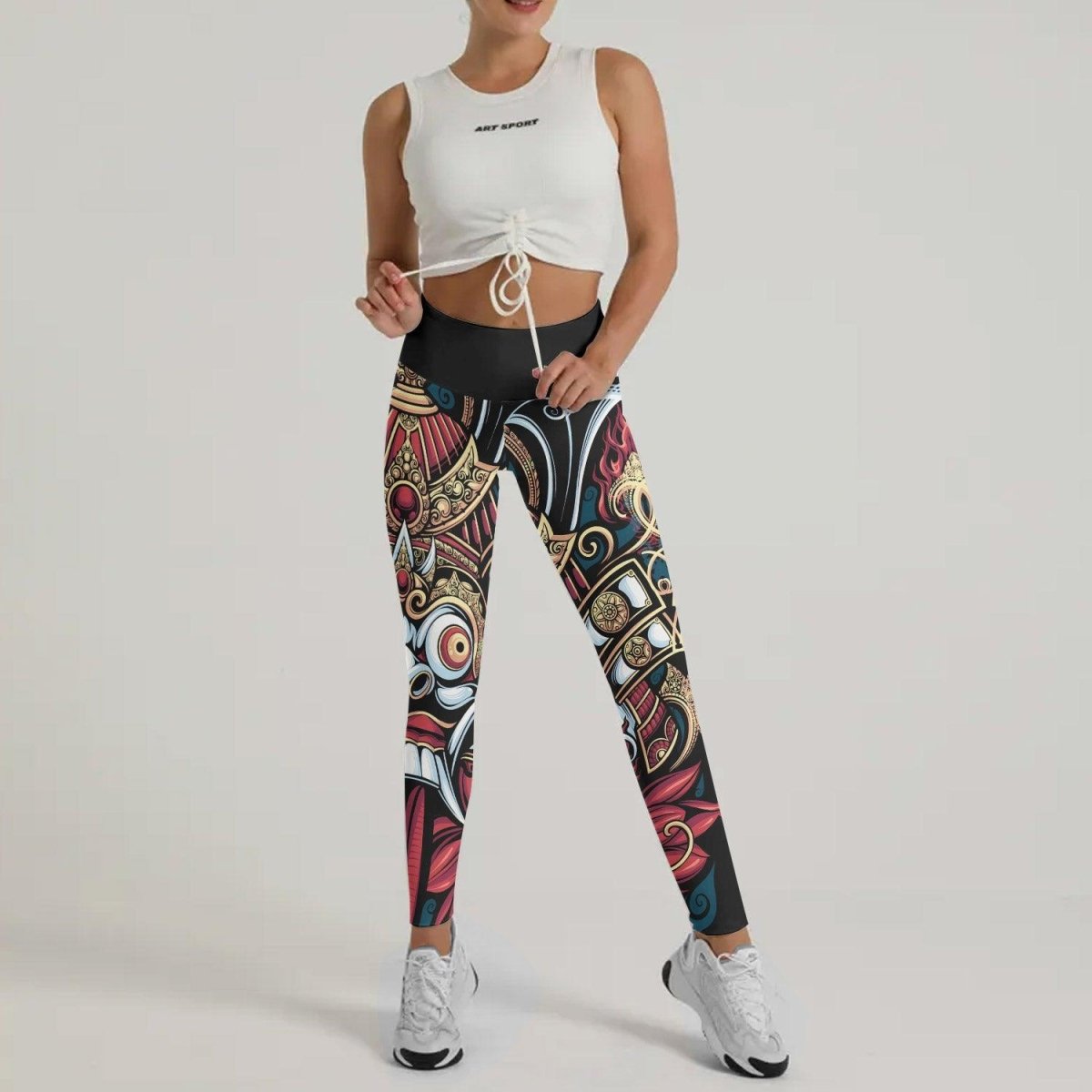 Japanese Weird Samurai Helmet Leggings - BattleFitGear