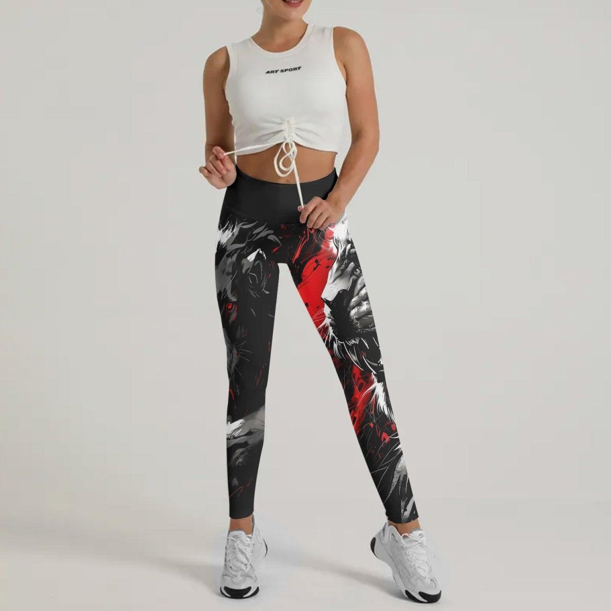 Dangerous Lion Leggings - BattleFitGear