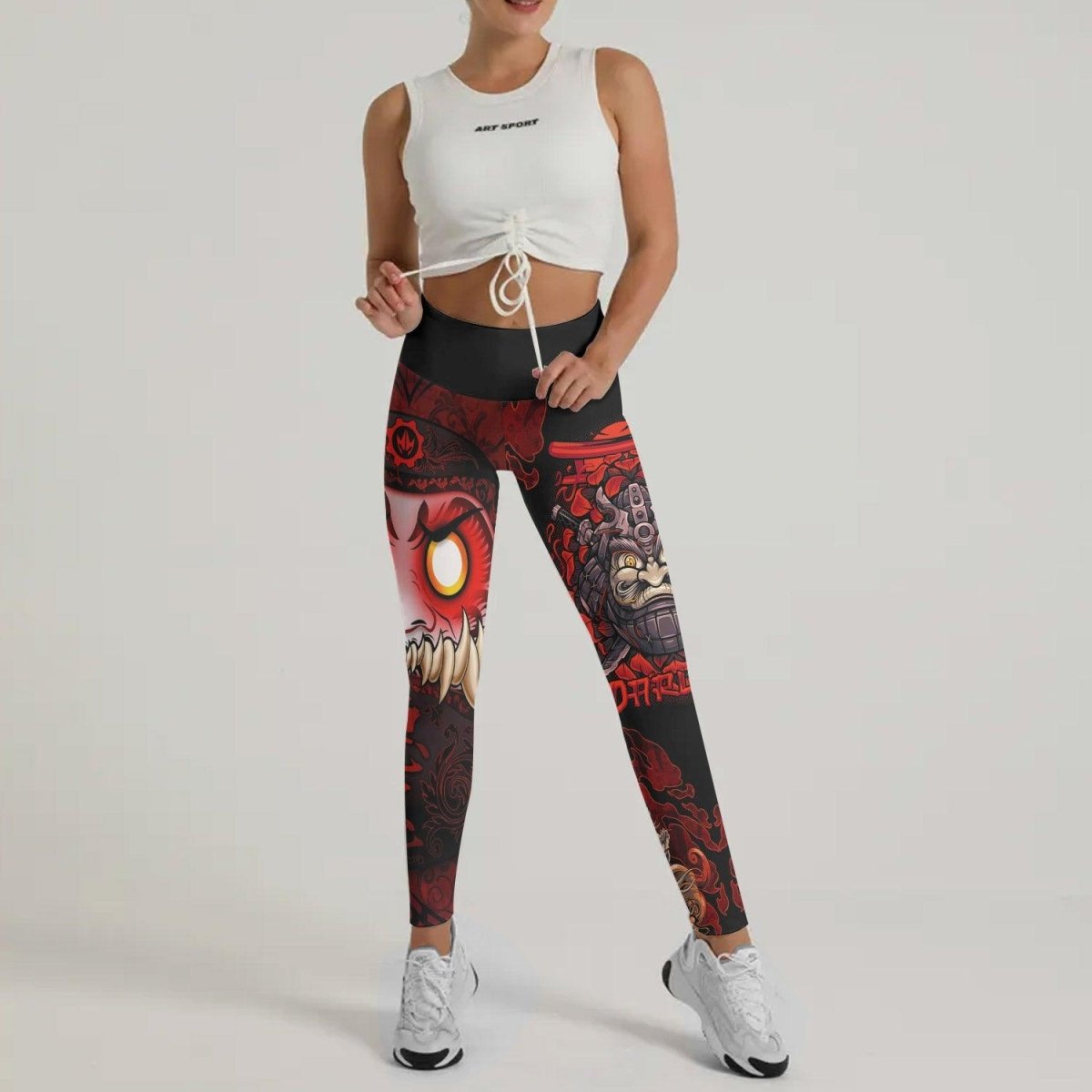 Japanese Daruma Leggings - BattleFitGear