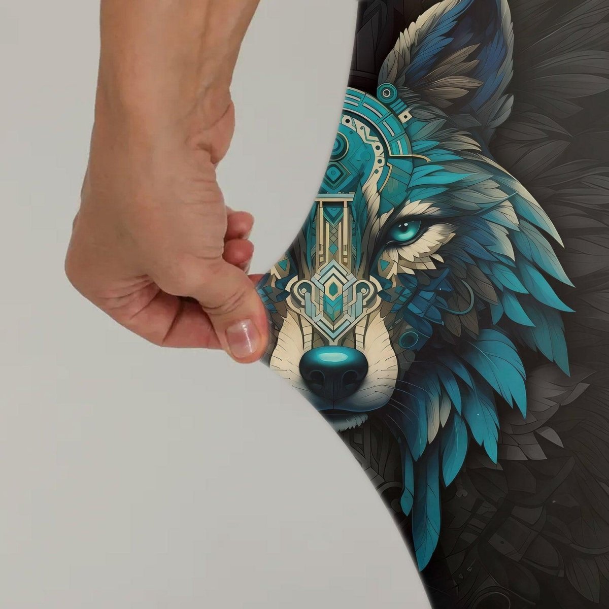 Wolf Tribal Leggings - BattleFitGear