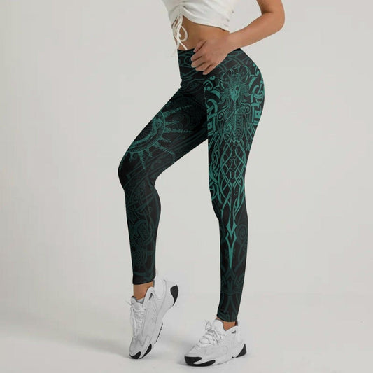 Viking Rune Celtic Leggings - BattleFitGear