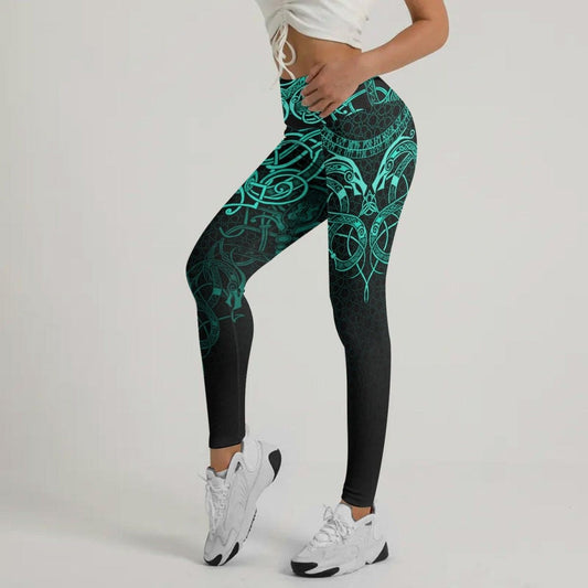 Viking Jormungandr Poisonous Snake Leggings - BattleFitGear