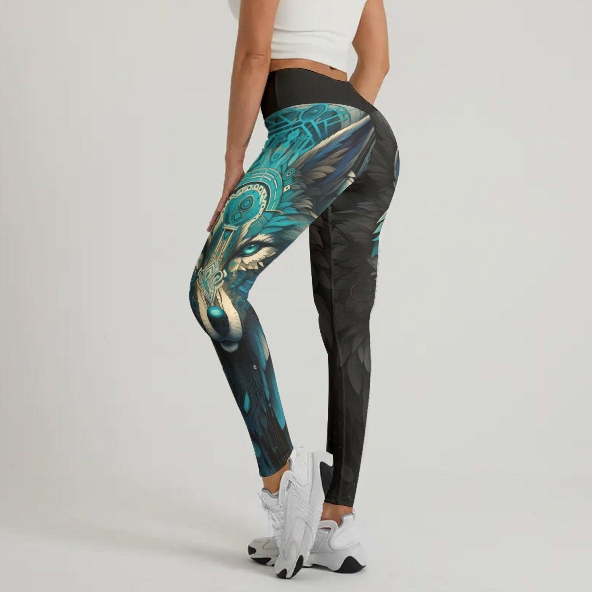 Wolf Tribal Leggings - BattleFitGear