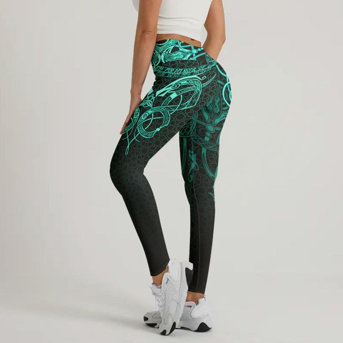 Viking Jormungandr Poisonous Snake Leggings - BattleFitGear