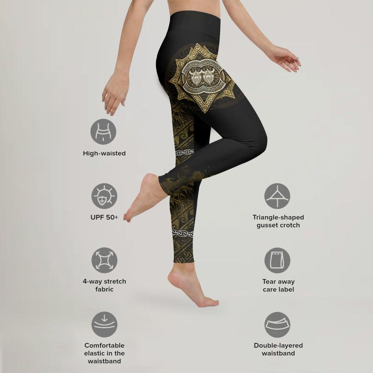 Viking Warrior Medal Leggings - BattleFitGear