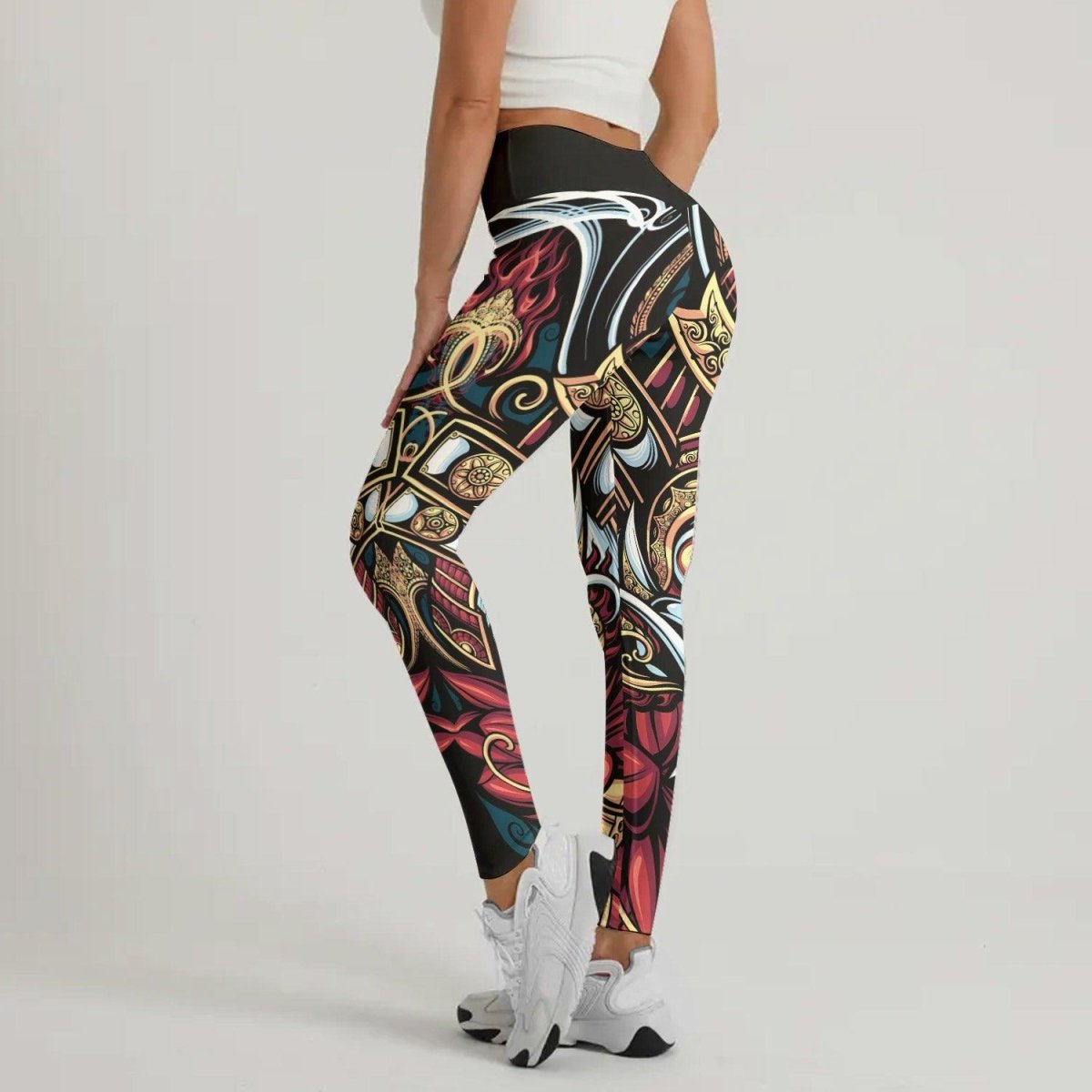 Japanese Weird Samurai Helmet Leggings - BattleFitGear