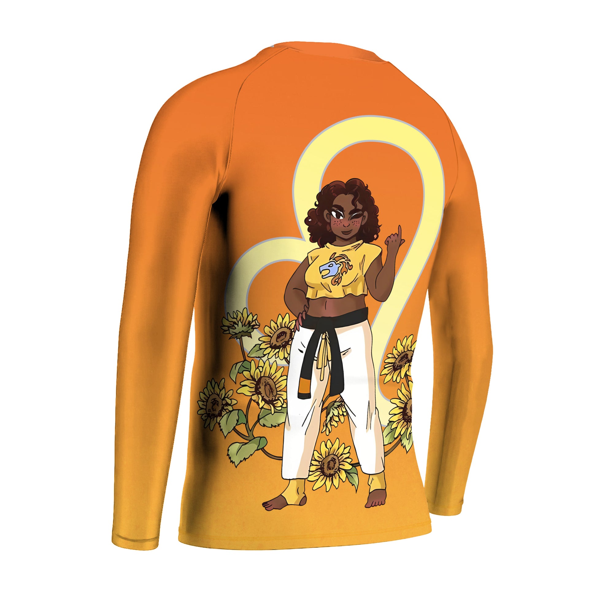 Leo Zodiac Mom Kids Rash Guard
