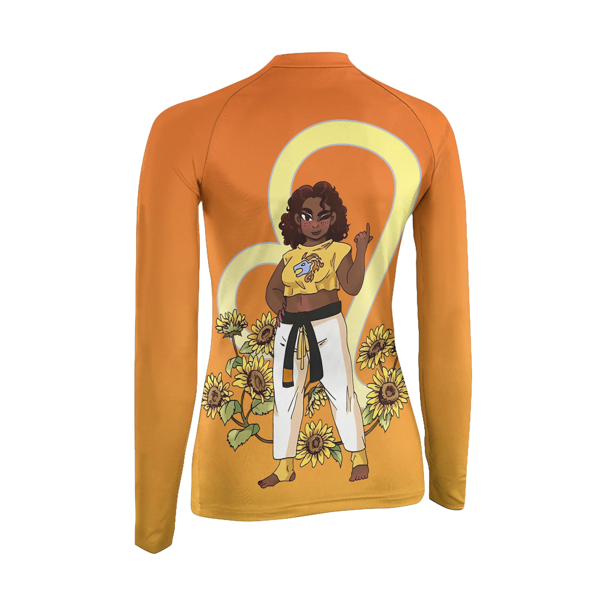 Leo Zodiac Mom Women's Long Sleeve Rash Guard