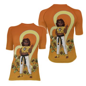 Leo Zodiac Mom Women's Short Sleeve Rash Guard