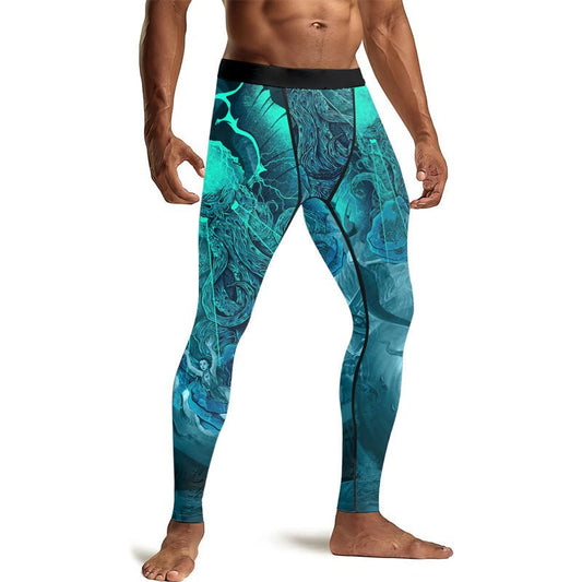 Leviathan of Madness Men's Compression Leggings - BattleFitGear