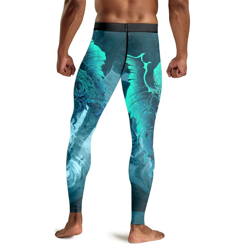 Leviathan of Madness Men's Compression Leggings - BattleFitGear