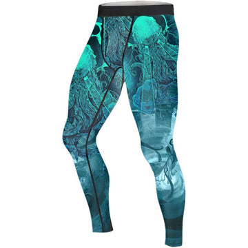 Leviathan of Madness Men's Compression Leggings - BattleFitGear