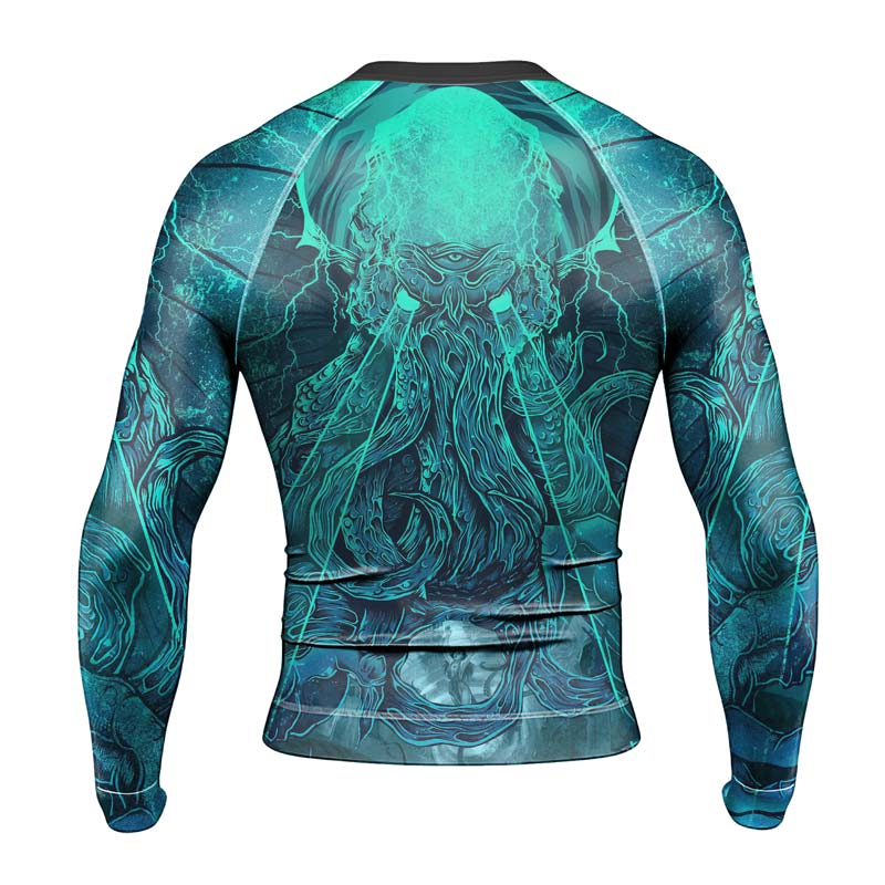 Leviathan of Madness Men's Long Sleeve Rash Guard - BattleFitGear