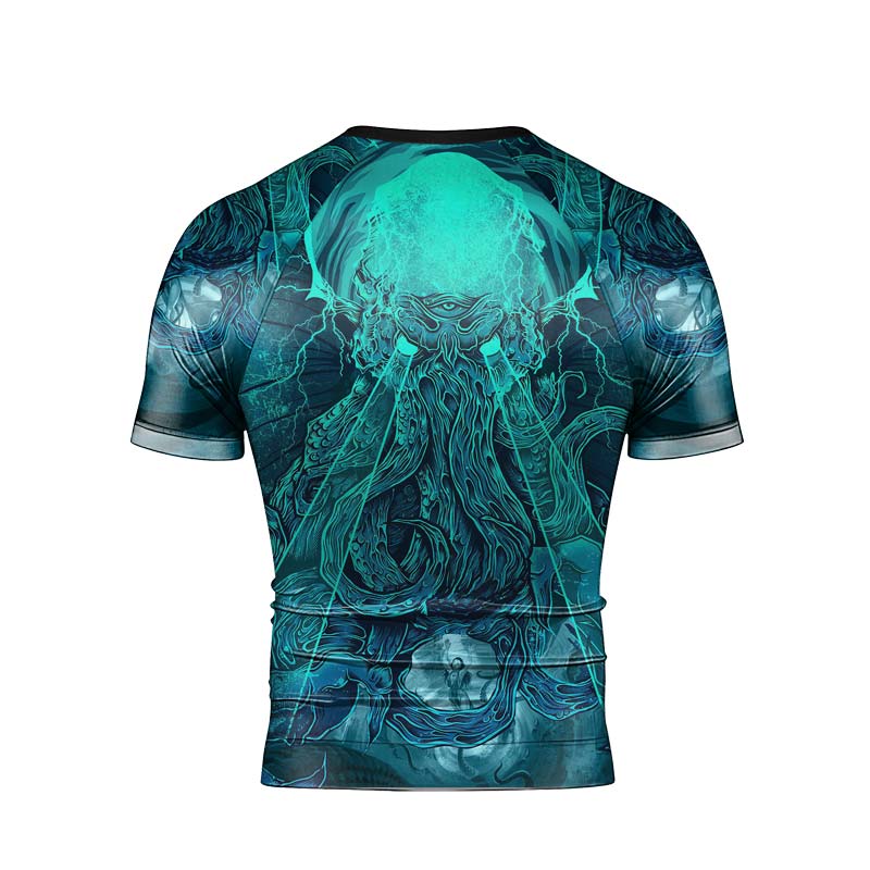 Leviathan of Madness Men's Short Sleeve Rash Guard - BattleFitGear