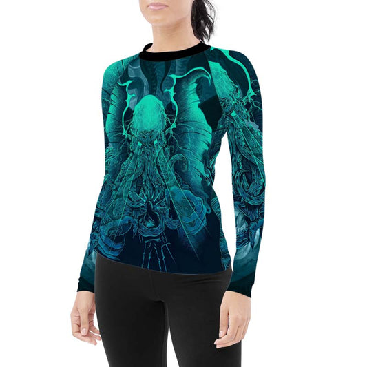 Leviathan of Madness Women's Long Sleeve Rash Guard - BattleFitGear