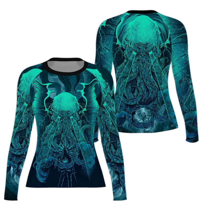 Leviathan of Madness Women's Long Sleeve Rash Guard - BattleFitGear