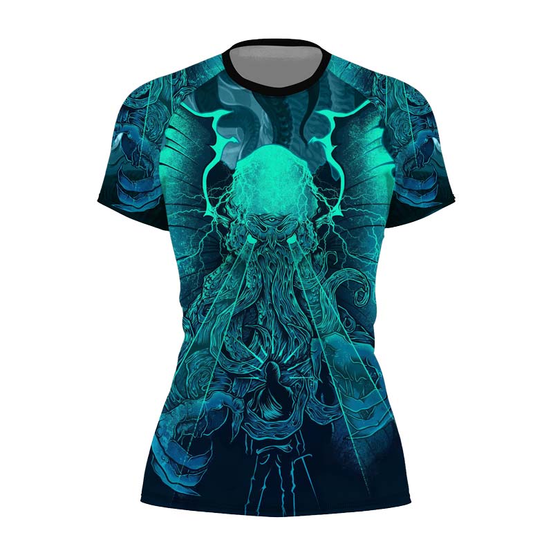 Leviathan of Madness Women's Short Sleeve Rash Guard - BattleFitGear