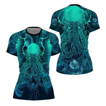 Leviathan of Madness Women's Short Sleeve Rash Guard - BattleFitGear