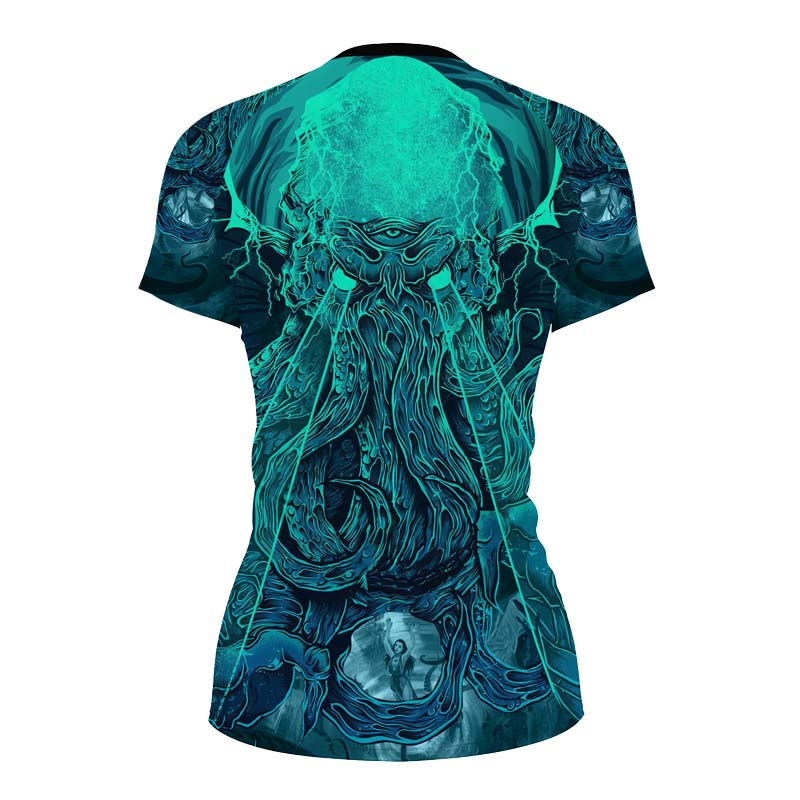 Leviathan of Madness Women's Short Sleeve Rash Guard - BattleFitGear