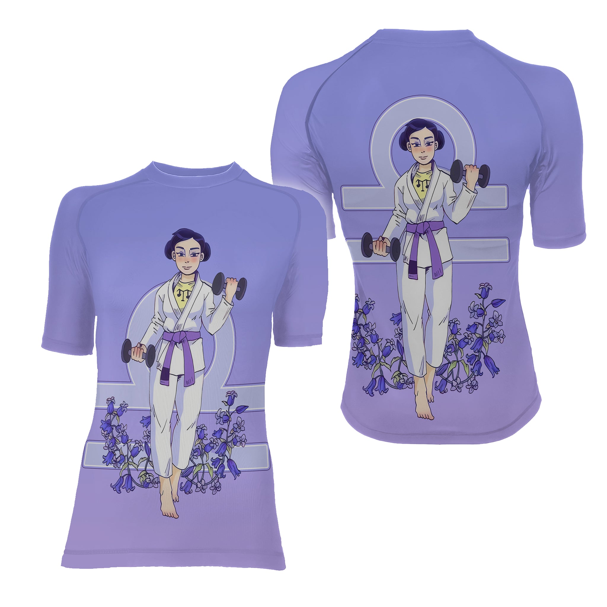 Libra Women's Short Sleeve Rash Guard