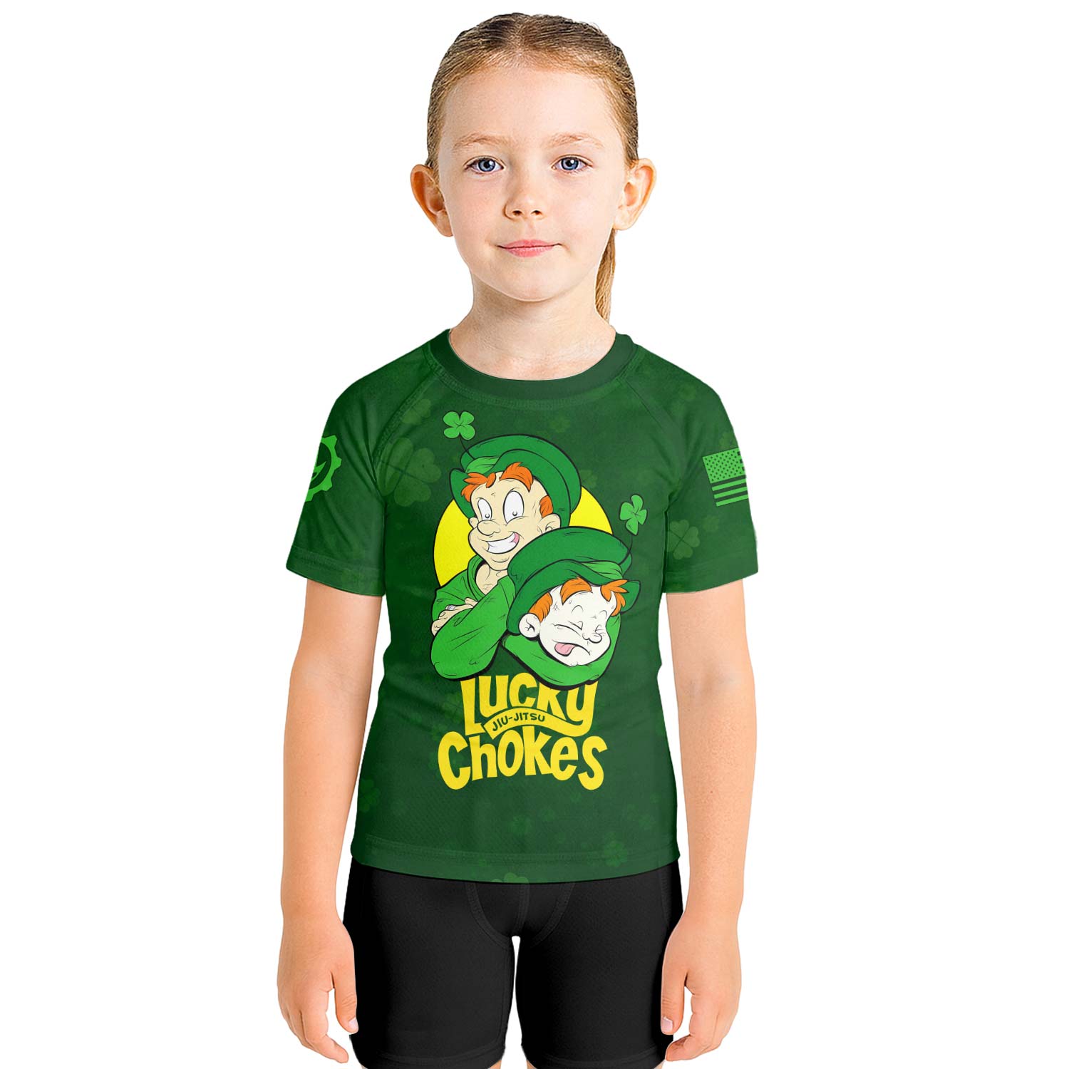 Lucky Jiu - Jitsu Choke Kids Rash Guard - BattleFitGear