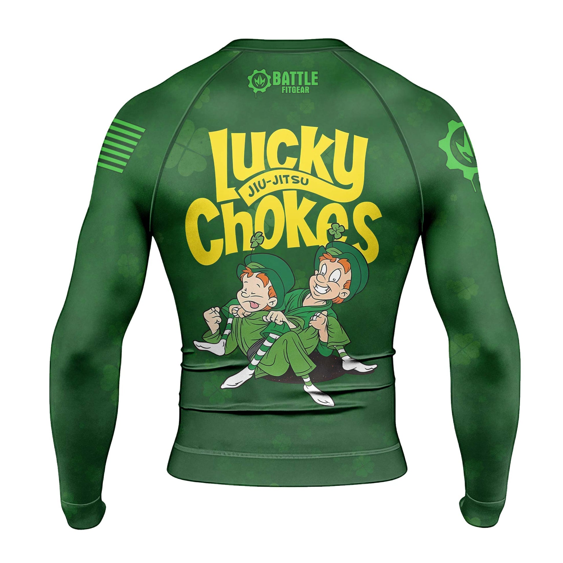 Lucky Jiu-Jitsu Choke Men's Long Sleeve Rash Guard